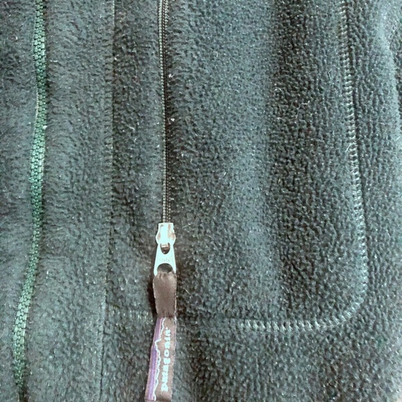 Patagonia Vintage 1990s USA Pile Fleece Jacket Dark Borealis Green Mens Medium - Picture 4 of 5